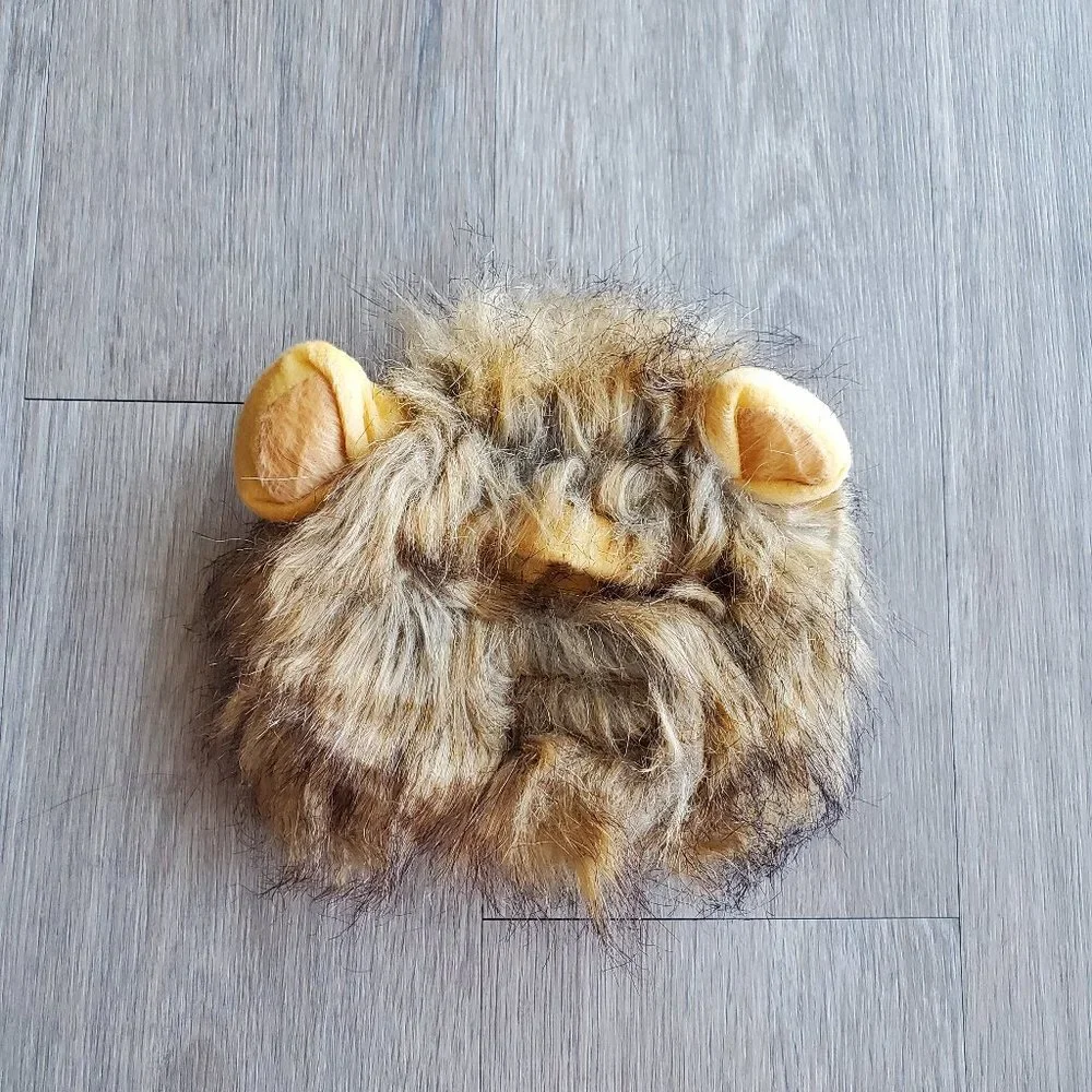Lion Mane Costume for Cat with Velcro fastener